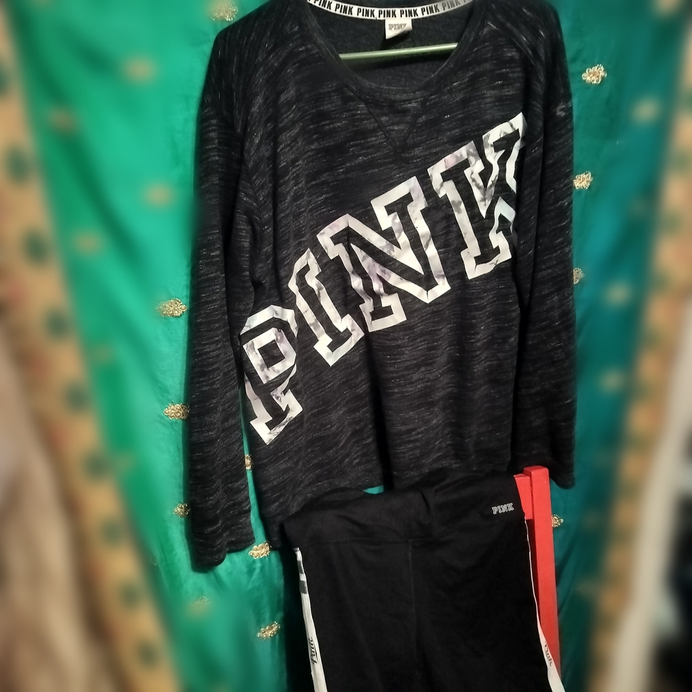 Victoria's Secret PINK Black Sweatshirt